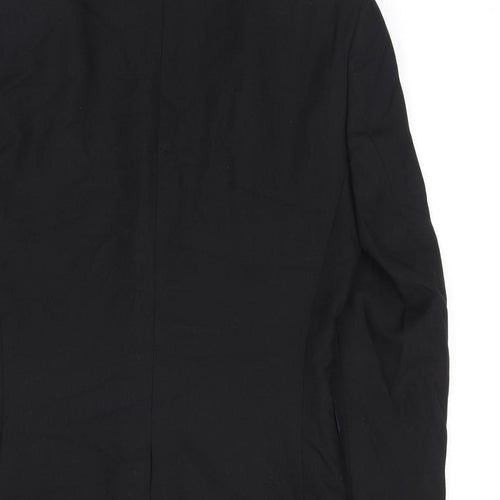 NEXT Mens Black Polyester Jacket Suit Jacket Size 36 Regular