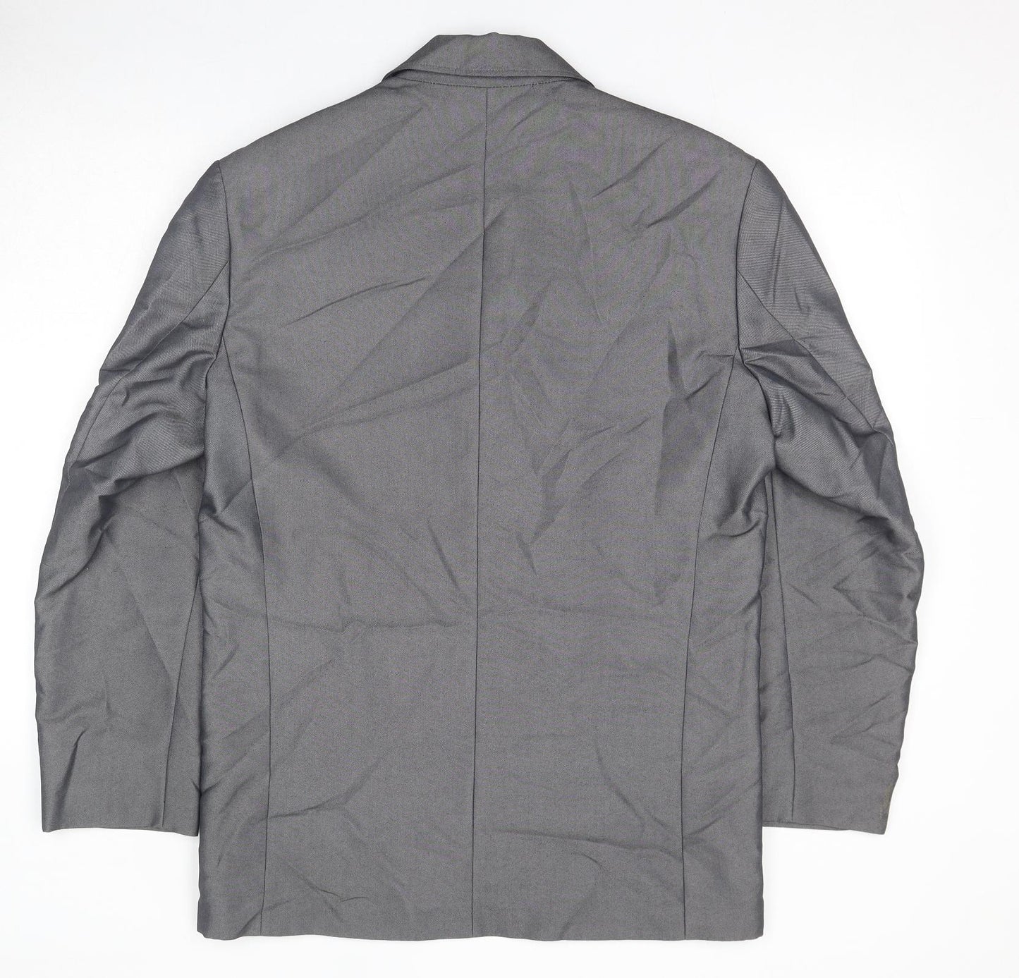 Stonebridge Mens Grey Polyester Jacket Blazer Size 38 Regular