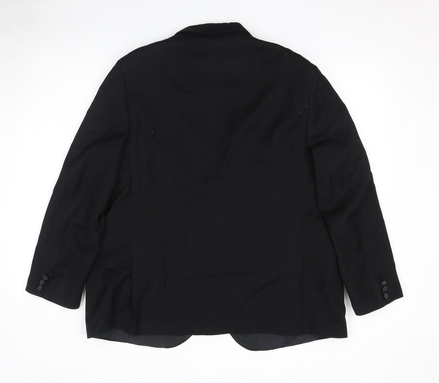 Alexandre Mens Black Wool Tuxedo Suit Jacket Size 44 Regular - Shoulder Pads