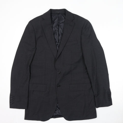 Marks and Spencer Mens Grey Wool Jacket Suit Jacket Size 38 Regular