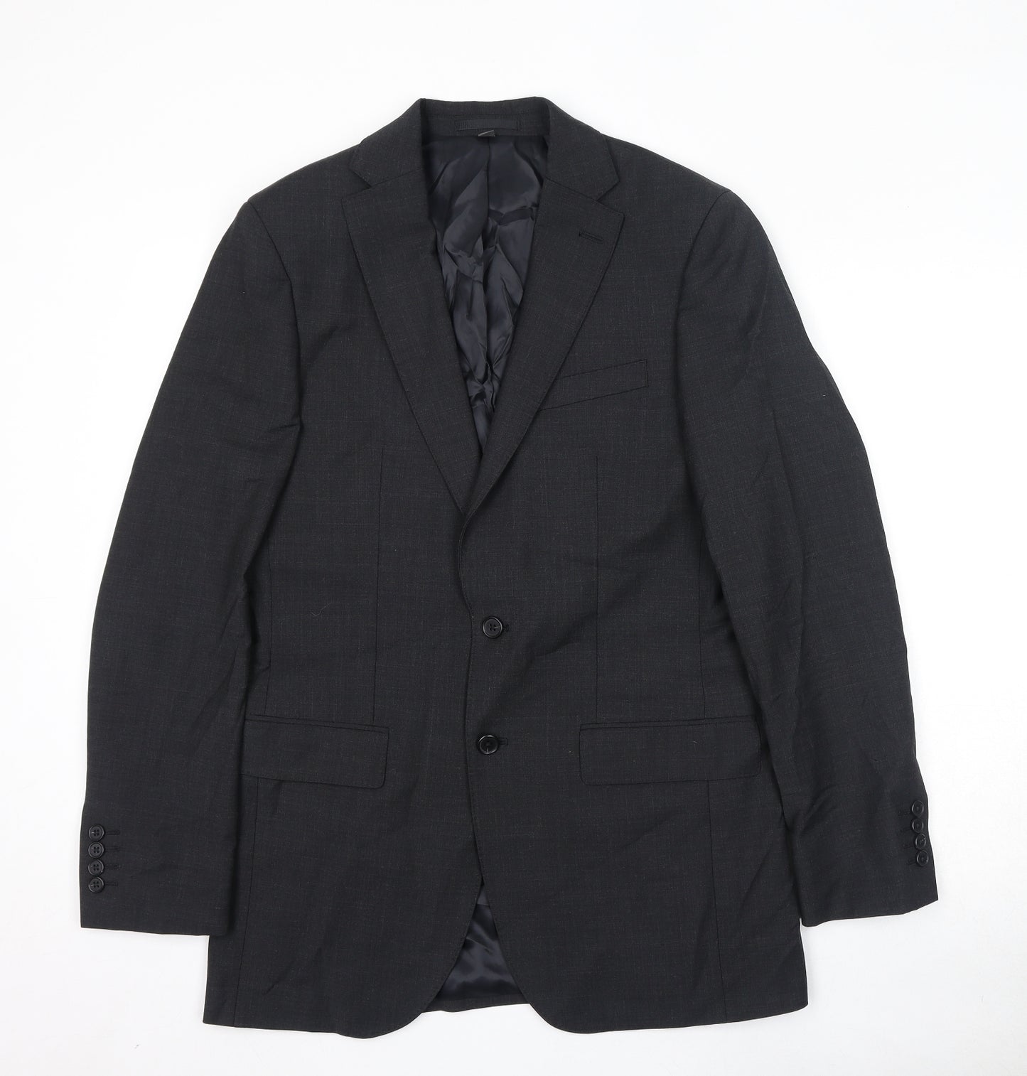 Marks and Spencer Mens Grey Wool Jacket Suit Jacket Size 38 Regular