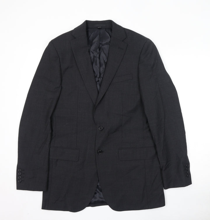 Marks and Spencer Mens Grey Wool Jacket Suit Jacket Size 38 Regular