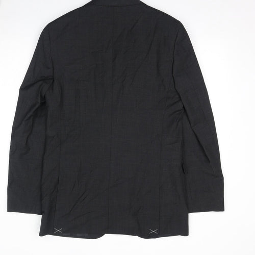 Marks and Spencer Mens Grey Wool Jacket Suit Jacket Size 38 Regular
