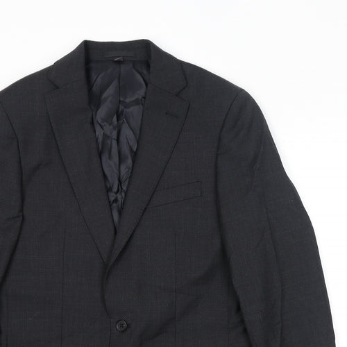 Marks and Spencer Mens Grey Wool Jacket Suit Jacket Size 38 Regular