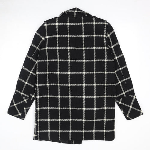 Dorothy Perkins Womens Black Striped Jacket Size 12 Button