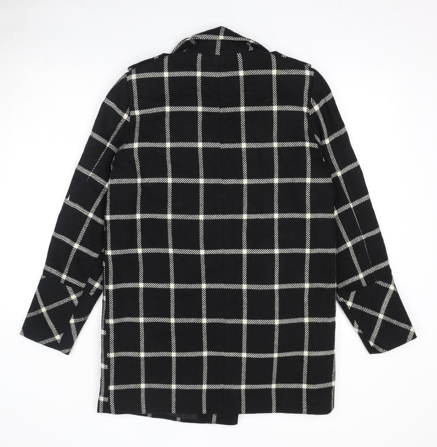 Dorothy Perkins Womens Black Striped Jacket Size 12 Button