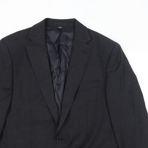 Marks and Spencer Mens Grey Wool Jacket Suit Jacket Size 38 Regular