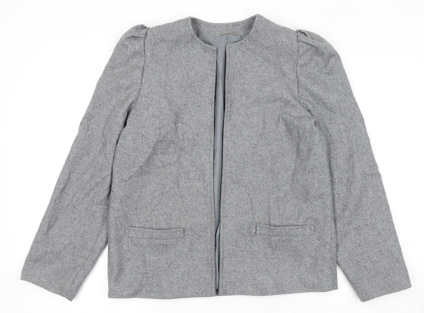 Topshop Womens Grey Jacket Size 10