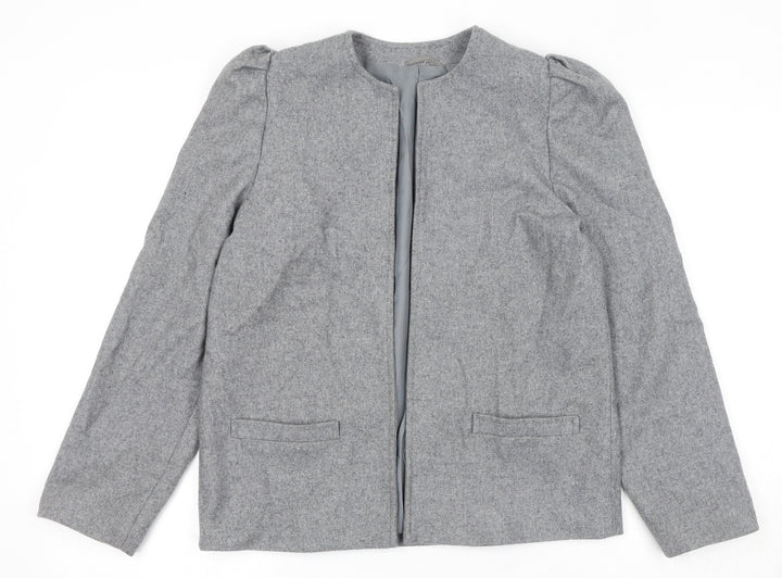Topshop Womens Grey Jacket Size 10