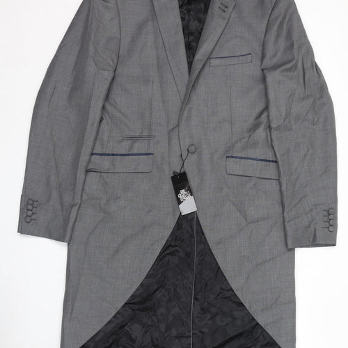 The Grateful Thread Mens Grey Polyester Jacket Suit Jacket Size 42 Regular