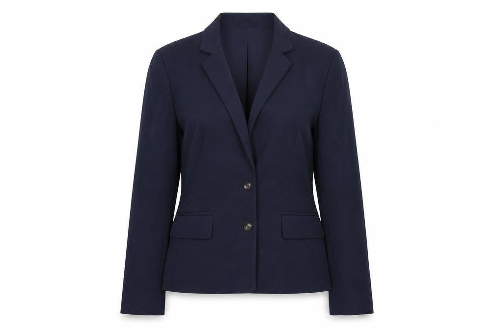 Marks & Spencer Womens Blue Polyester Jacket Suit Jacket Size 10