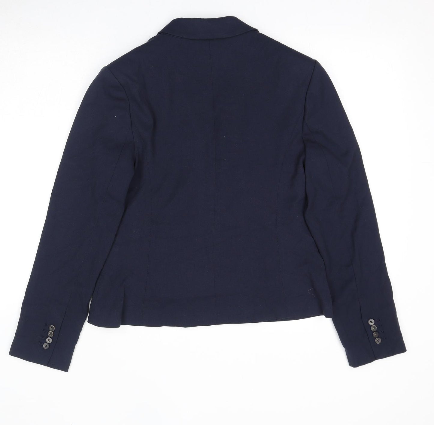 Marks and Spencer Womens Blue Polyester Jacket Suit Jacket Size 10