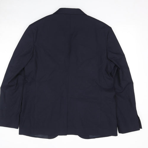 Autograph Mens Blue Polyester Jacket Suit Jacket Size 42 Regular