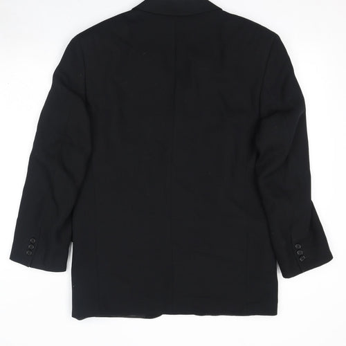 Maitland Mens Black Polyester Jacket Suit Jacket Size 38 Regular