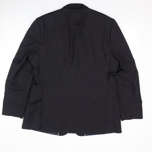 Hammond & Co Mens Black Polyester Jacket Suit Jacket Size 44 Regular