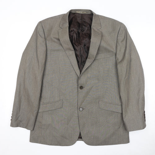 Skopes Mens Brown Polyester Jacket Suit Jacket Size 40 Regular