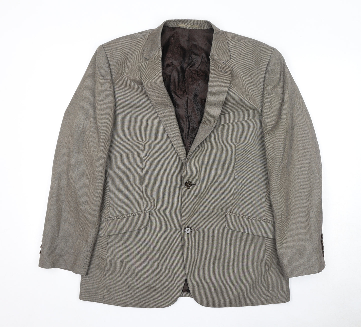 Skopes Mens Brown Polyester Jacket Suit Jacket Size 40 Regular