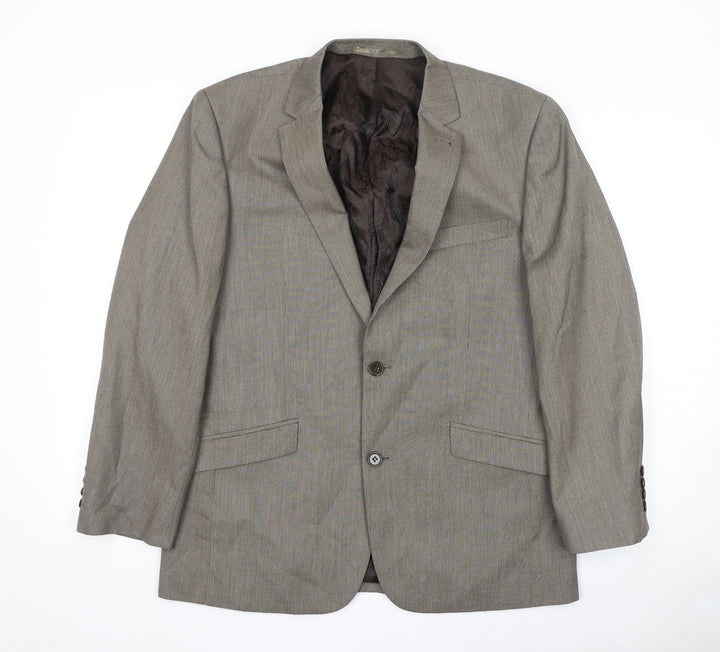 Skopes Mens Brown Polyester Jacket Suit Jacket Size 40 Regular