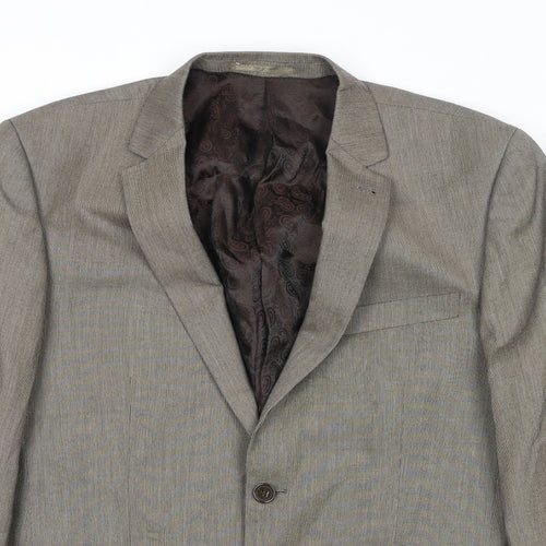 Skopes Mens Brown Polyester Jacket Suit Jacket Size 40 Regular