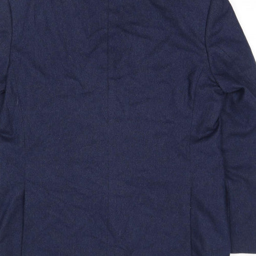 Marks and Spencer Mens Blue Wool Jacket Suit Jacket Size 42 Regular