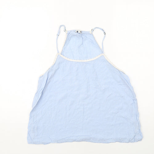 NEXT Womens Blue Viscose Basic Tank Size 12 Round Neck
