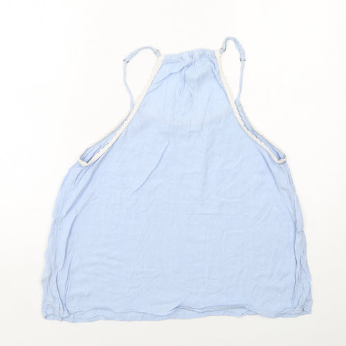 NEXT Womens Blue Viscose Basic Tank Size 12 Round Neck