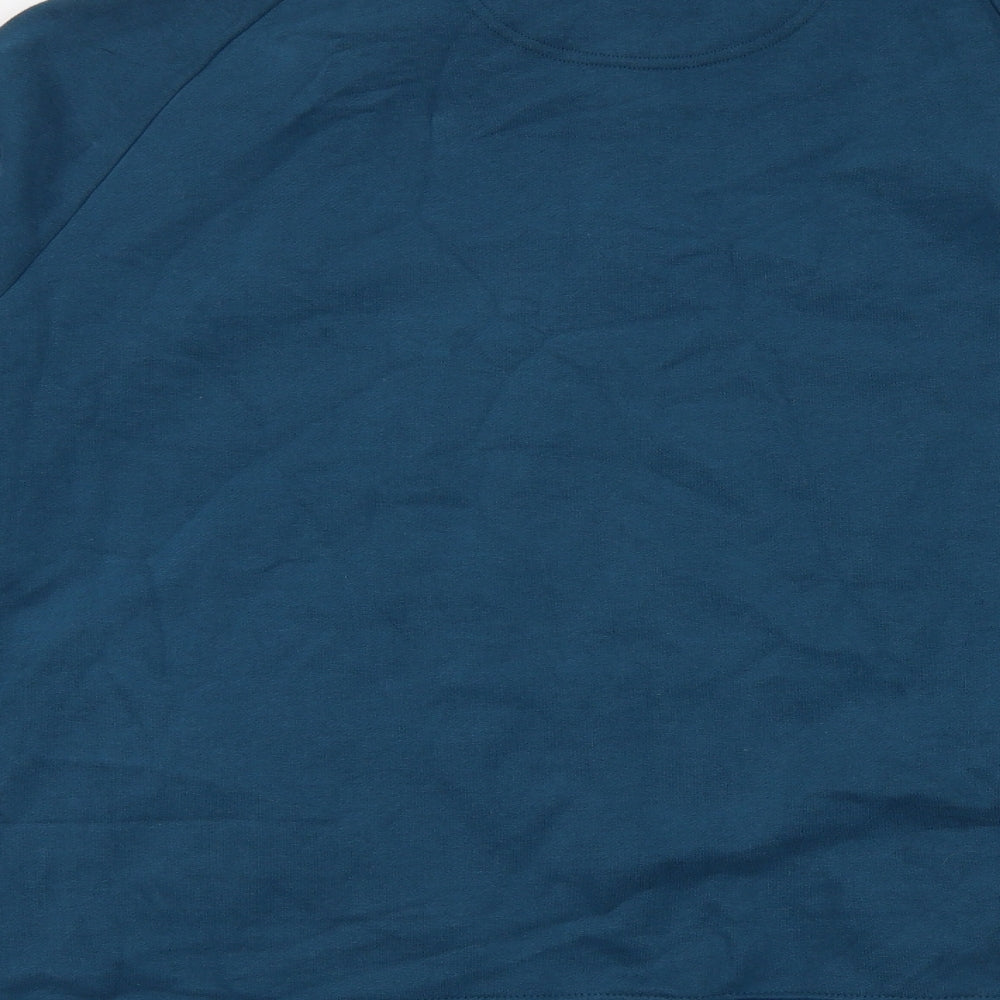 Marks and Spencer Mens Green Cotton Pullover Hoodie Size 2XL