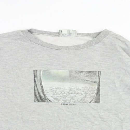ASOS Womens Grey Cotton Pullover Sweatshirt Size 16 Pullover - Out of Office