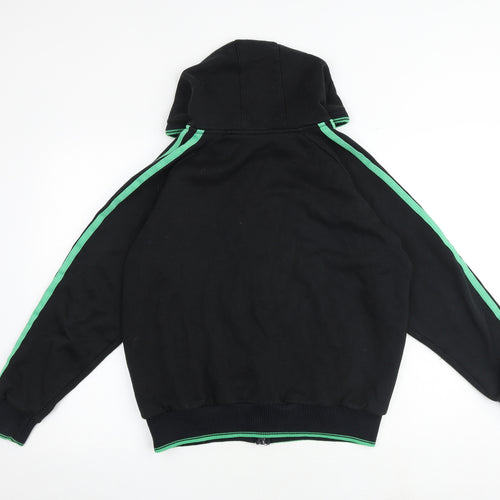 Lonsdale Mens Black Polyester Full Zip Hoodie Size M