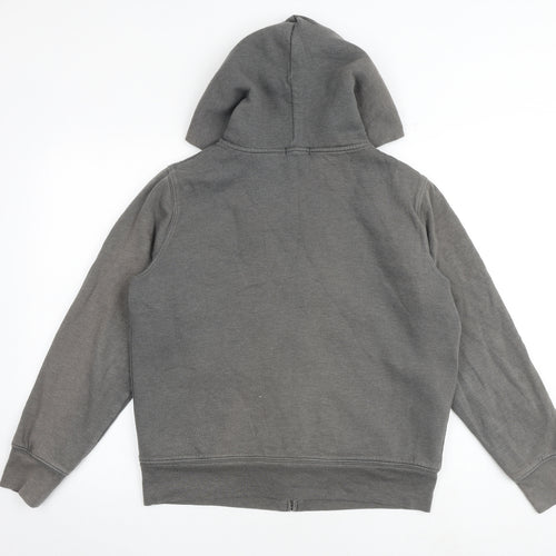 Gap Womens Grey Cotton Full Zip Hoodie Size L Zip