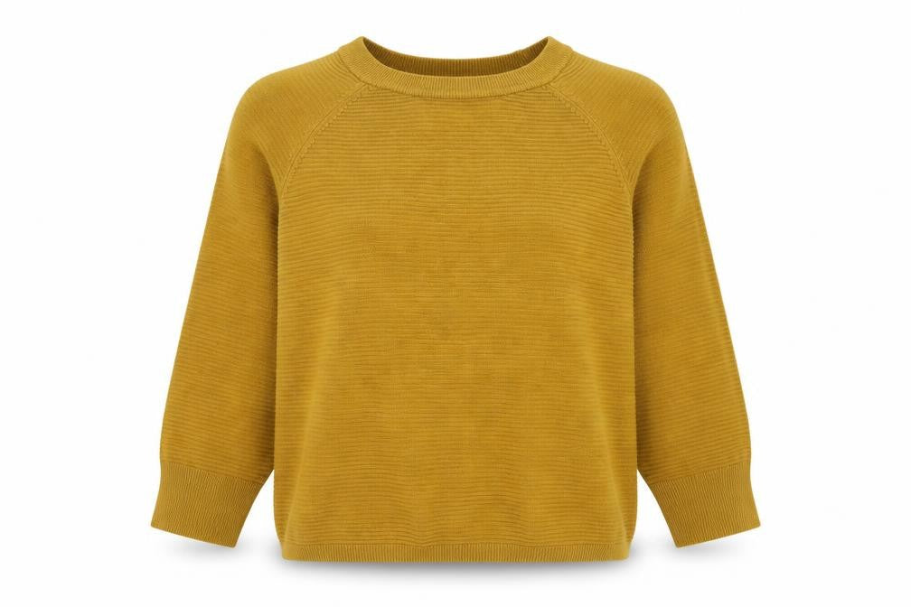 Jaqueline de Yong Womens Brown Round Neck Acrylic Pullover Jumper Size XS