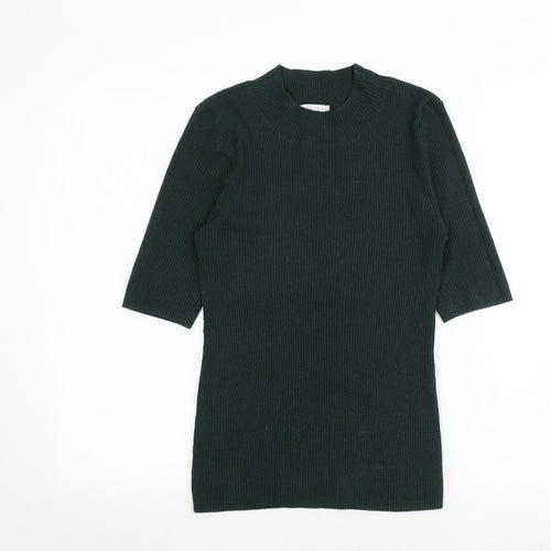 Witchery Womens Green Round Neck Acrylic Pullover Jumper Size XS