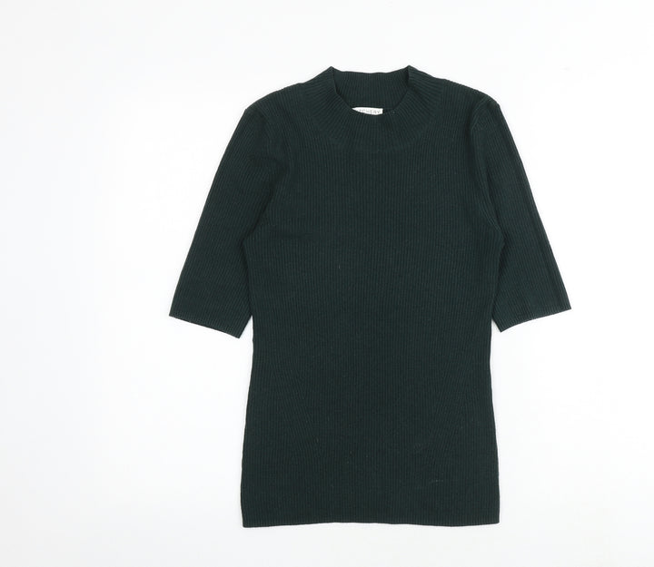 Witchery Womens Green Round Neck Acrylic Pullover Jumper Size XS