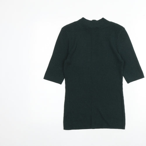 Witchery Womens Green Round Neck Acrylic Pullover Jumper Size XS