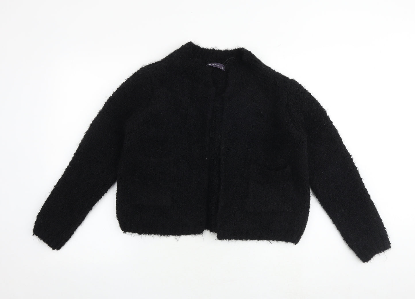 Marks and Spencer Womens Black V-Neck Acrylic Cardigan Jumper Size M