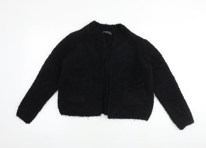 Marks and Spencer Womens Black V-Neck Acrylic Cardigan Jumper Size M