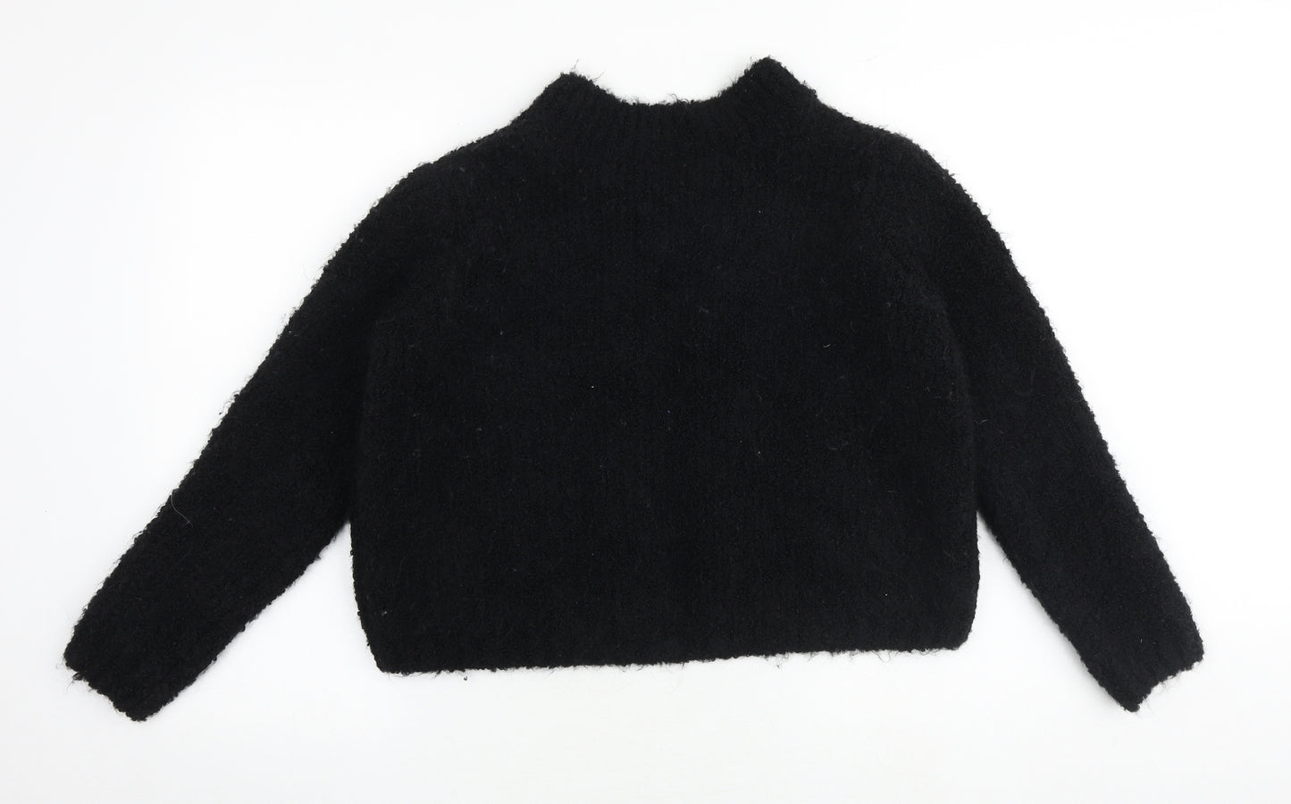 Marks and Spencer Womens Black V-Neck Acrylic Cardigan Jumper Size M
