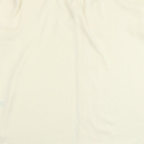 Marks and Spencer Womens Yellow Polyester Basic Blouse Size 16 V-Neck