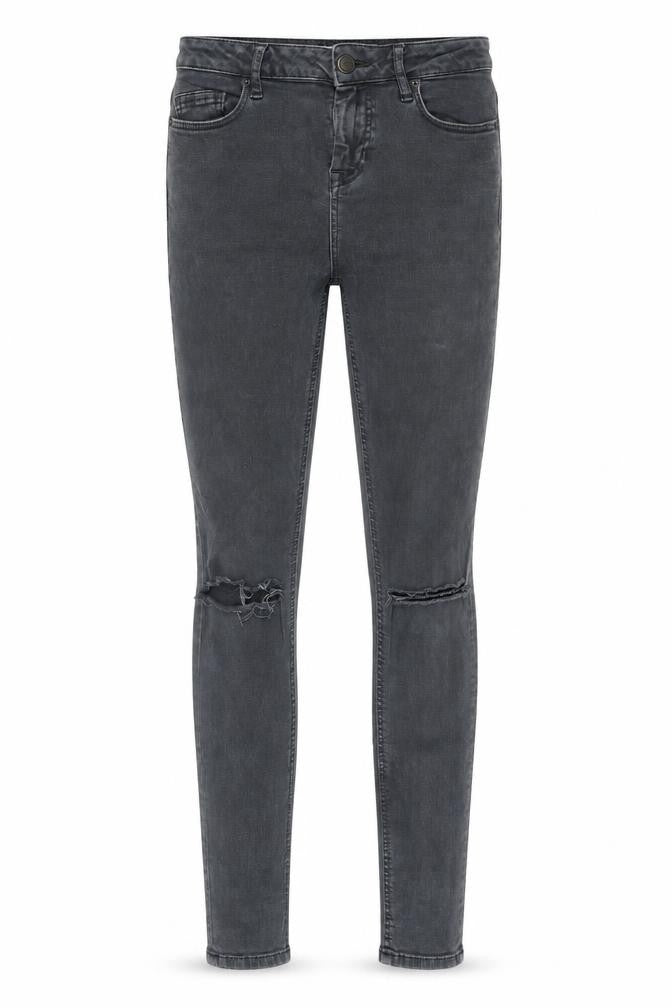 Topshop Womens Grey Cotton Skinny Jeans Size 26 in Slim Zip
