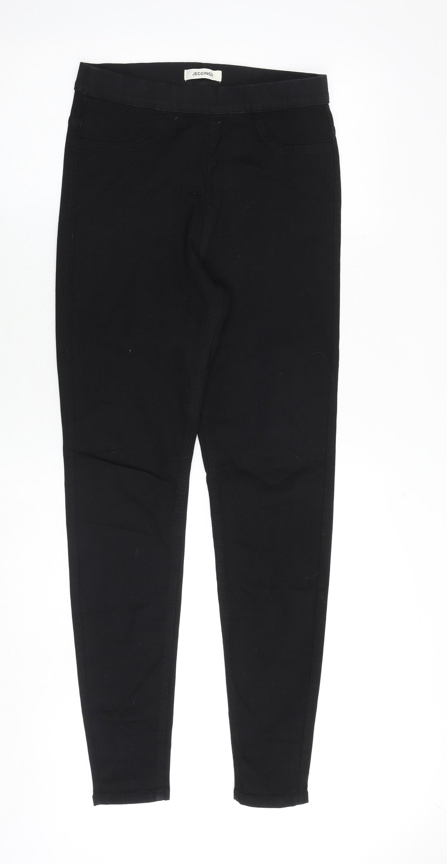 Marks and Spencer Womens Black Cotton Jegging Jeans Size 10 Regular