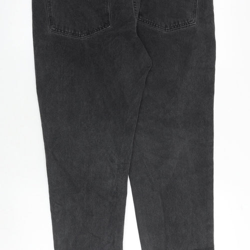 BOOHOO MAN Mens Grey Cotton Tapered Jeans Size 34 in Regular Zip