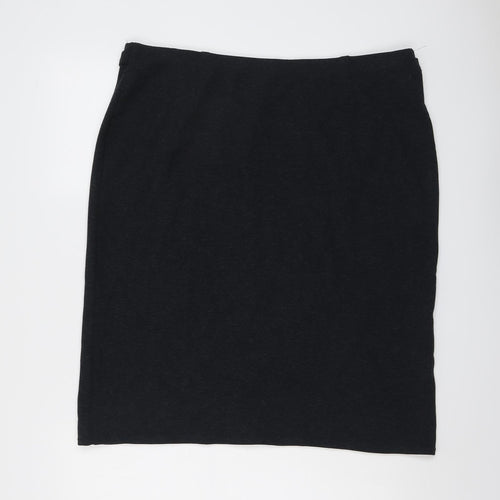 Marks and Spencer Womens Grey Viscose Bandage Skirt Size 20
