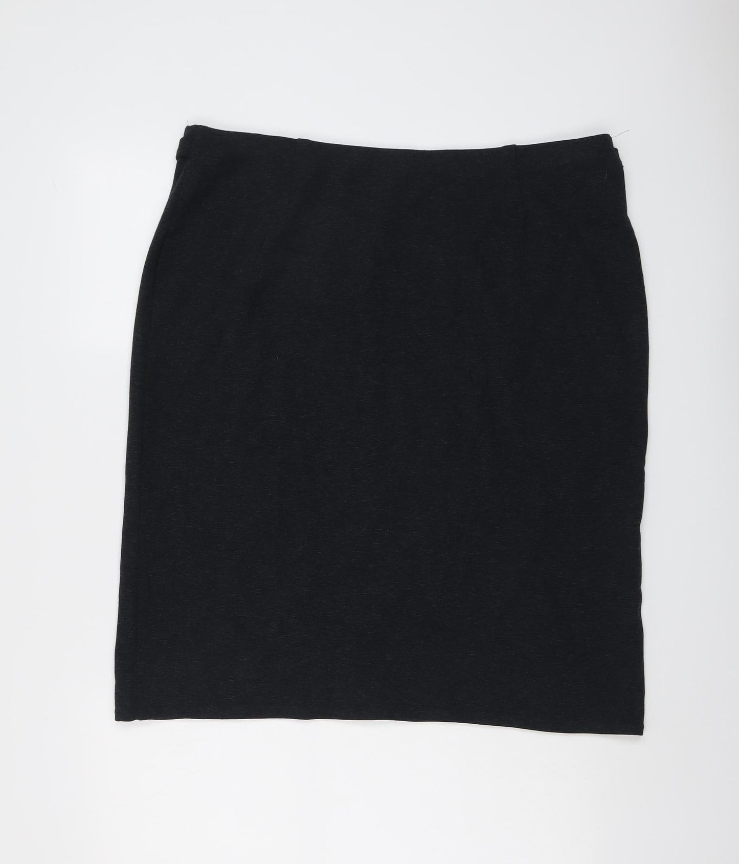 Marks and Spencer Womens Grey Viscose Bandage Skirt Size 20