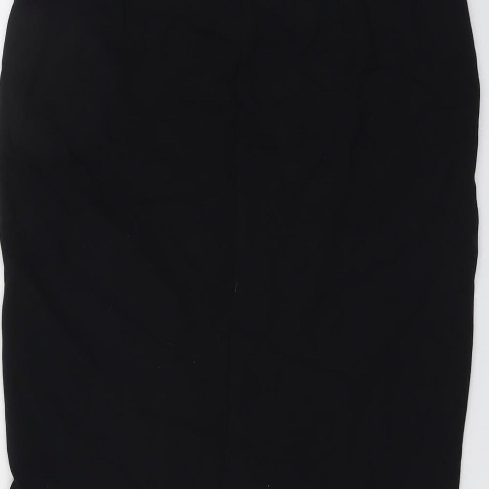 Marks and Spencer Womens Black Viscose Bandage Skirt Size 8