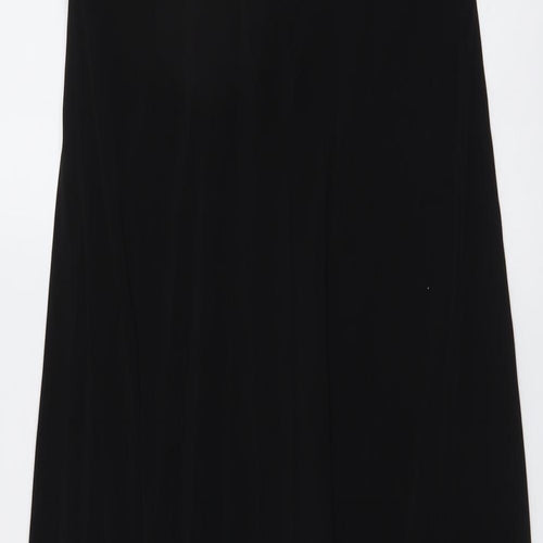 En Focus Womens Black Colourblock Polyester A-Line Size 10 Halter Pullover