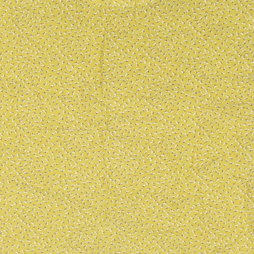 Monsoon Womens Yellow Floral Viscose Basic T-Shirt Size M Boat Neck