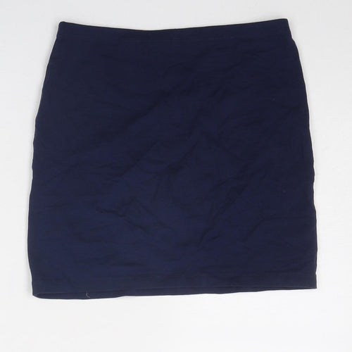 Divided by H&M Womens Blue Cotton Bandage Skirt Size 8