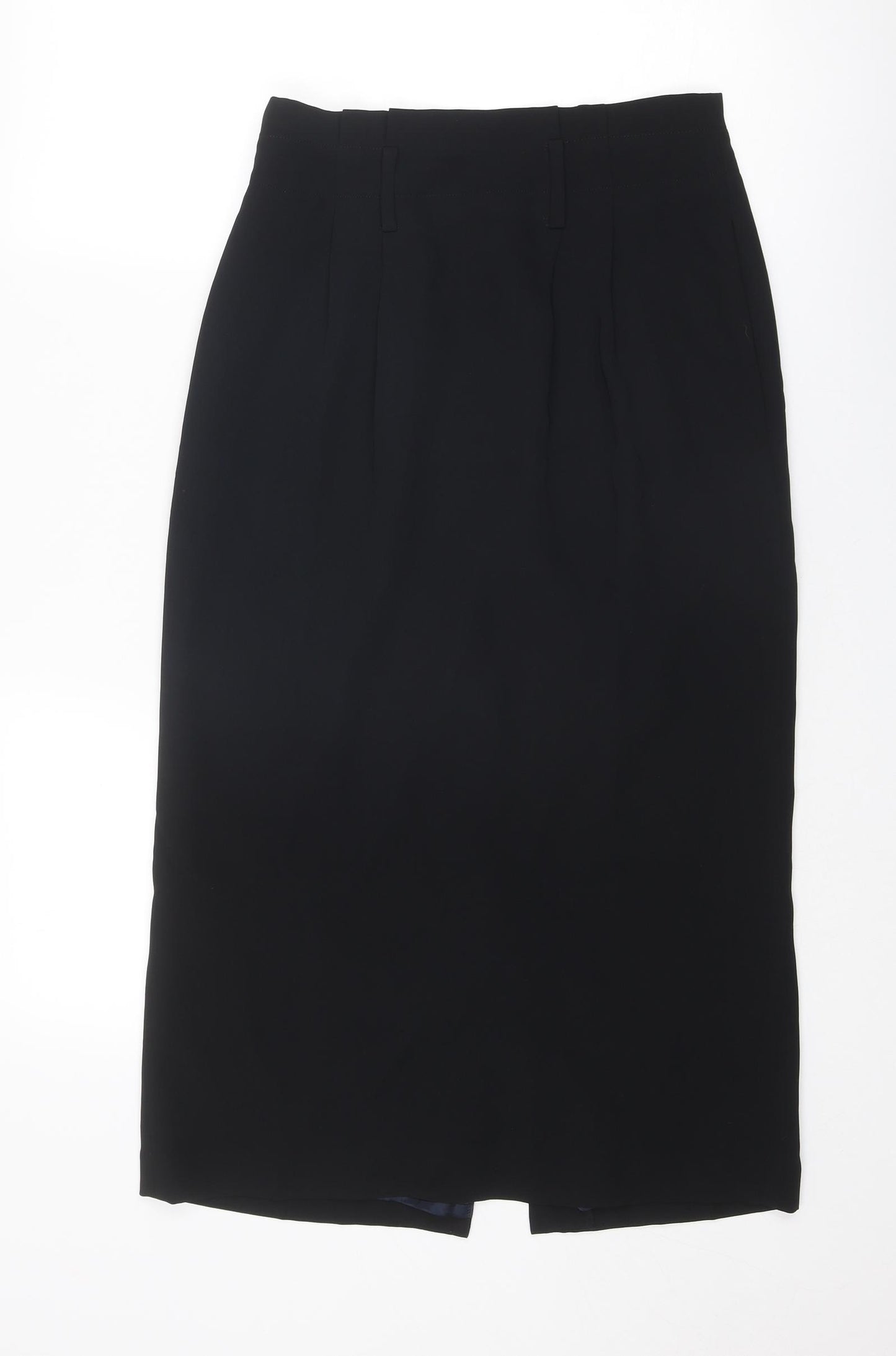 Boden Womens Black Polyester Straight & Pencil Skirt Size 8 Zip