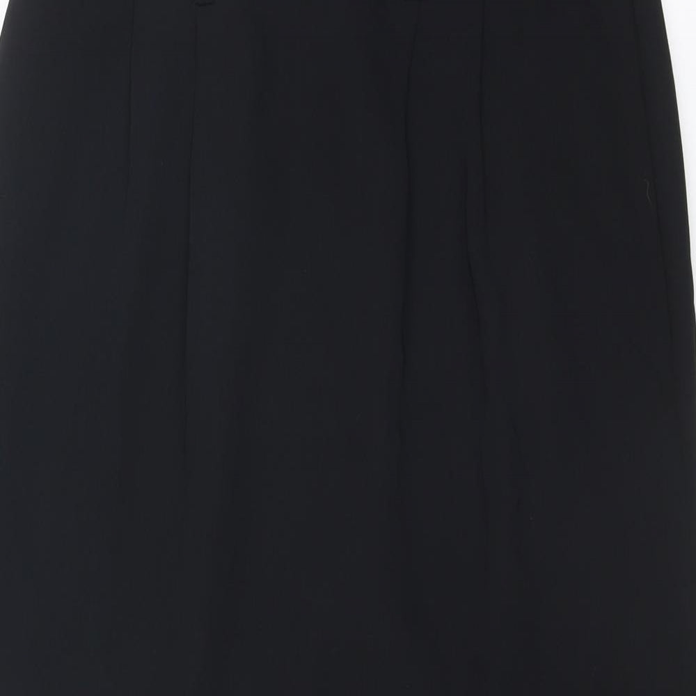 Boden Womens Black Polyester Straight & Pencil Skirt Size 8 Zip
