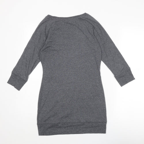 Marks and Spencer Womens Grey Cotton Pullover Sweatshirt Size 8 Pullover